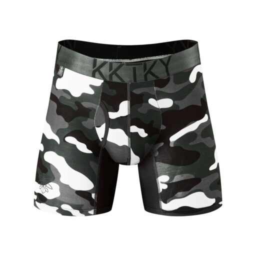 Pánské boxerky KKTKY Briefs Jidášův stín Maskáčové šedé
