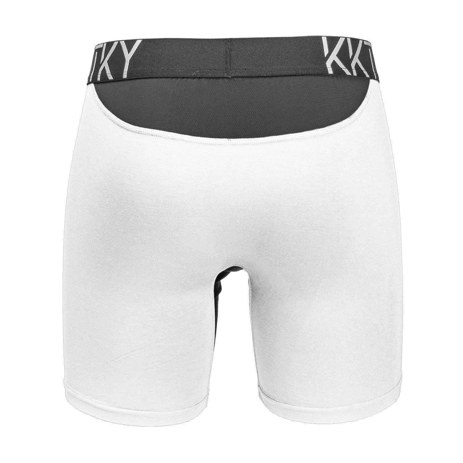 Pánské boxerky KKTKY Trunks Adamovo Žebro Bílé 8 Pánské boxerky KKTKY Trunks Adamovo Žebro Bílé - Obrázek 8