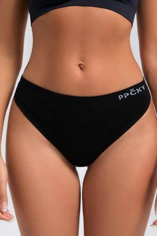 PPČKY SmoothLine Evin tieň Čierne Tangá
