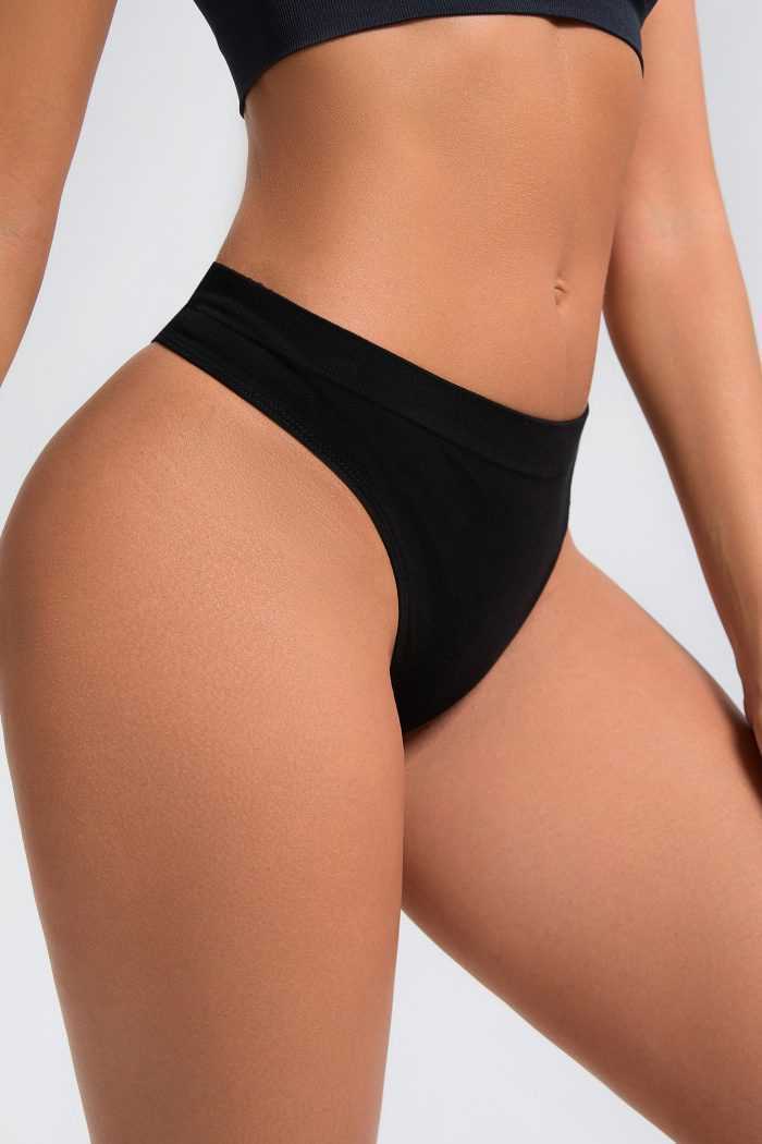 PPČKY SmoothLine Evin stín Černé Tanga 3 PPČKY SmoothLine Evin stín Černé Tanga - Obrázek 3