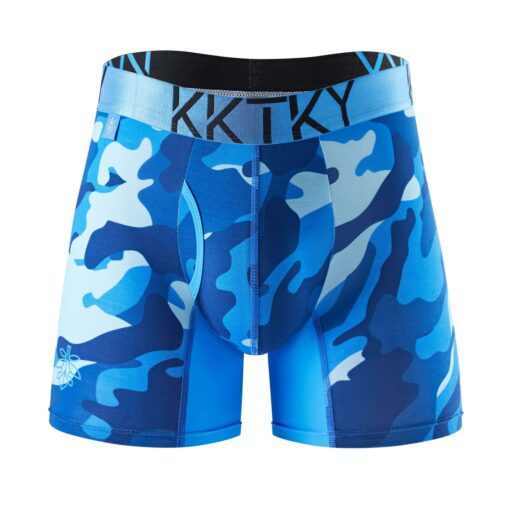 Pánské boxerky KKTKY Briefs Jidášova vina Maskáčové modré