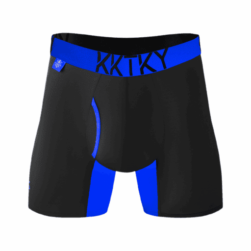 Pánské boxerky KKTKY Briefs Noemova vlna Neonová modrá