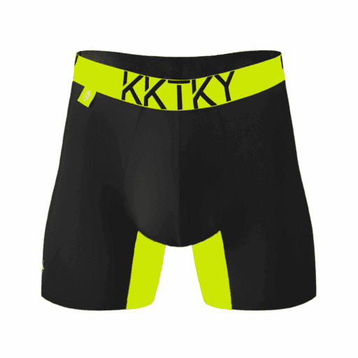 Pánské boxerky KKTKY Trunks Gabrielův paprsek Neonová žlutá