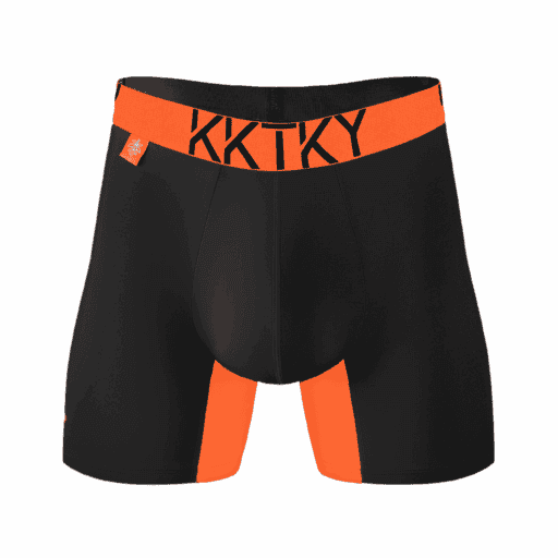Pánské boxerky KKTKY Trunks Hořící keř Neonová oranžová
