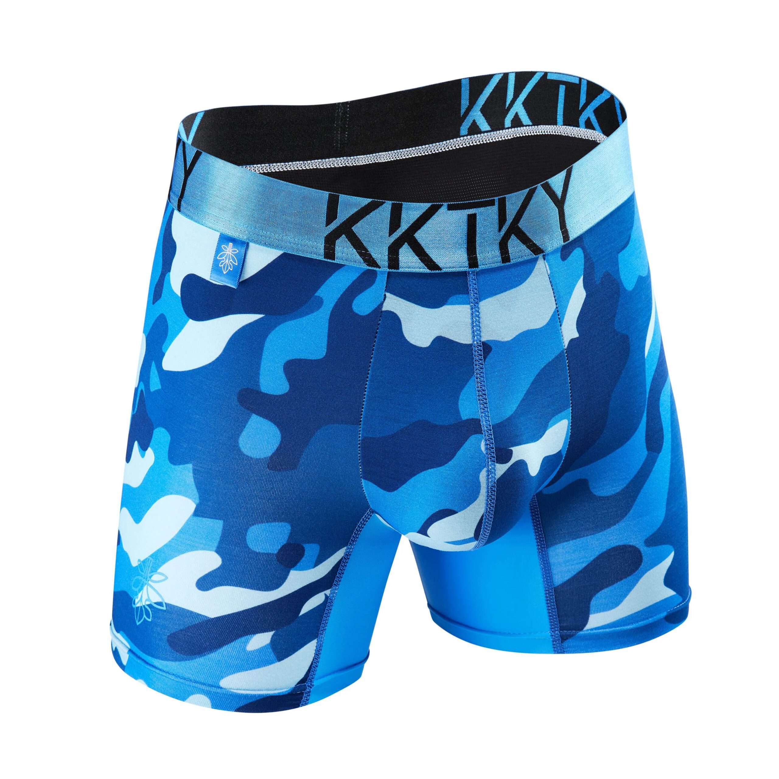 Pánske boxerky KKTKY Trunks Judášova vina Maskáčové modré 2 Pánske boxerky KKTKY Trunks Judášova vina Maskáčové modré - Obrázek 2