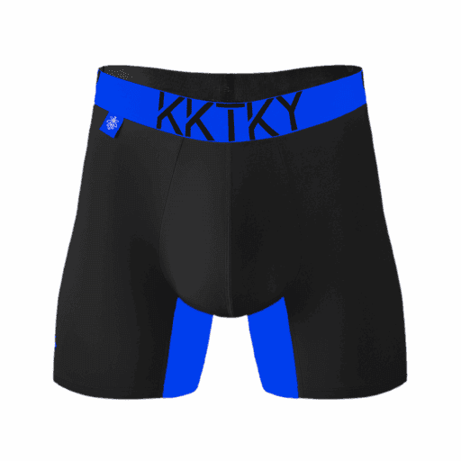 Pánské boxerky KKTKY Trunks Noemova vlna Neonová modrá